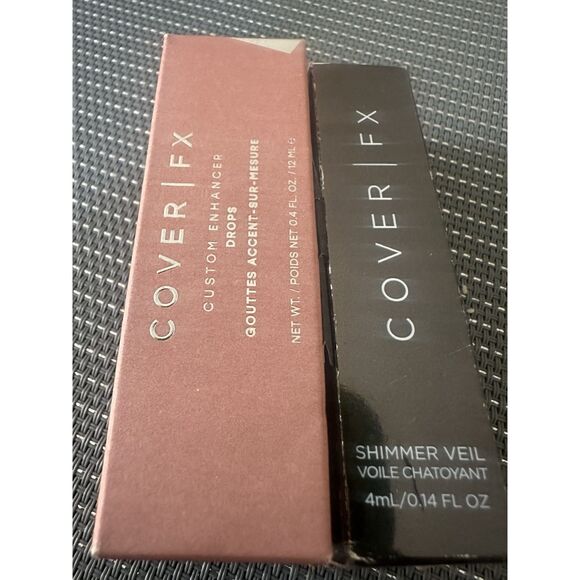 NIB Cover FX Bundle Rose Gold Drops & Halo Shimmer Veil - Picture 1 of 3